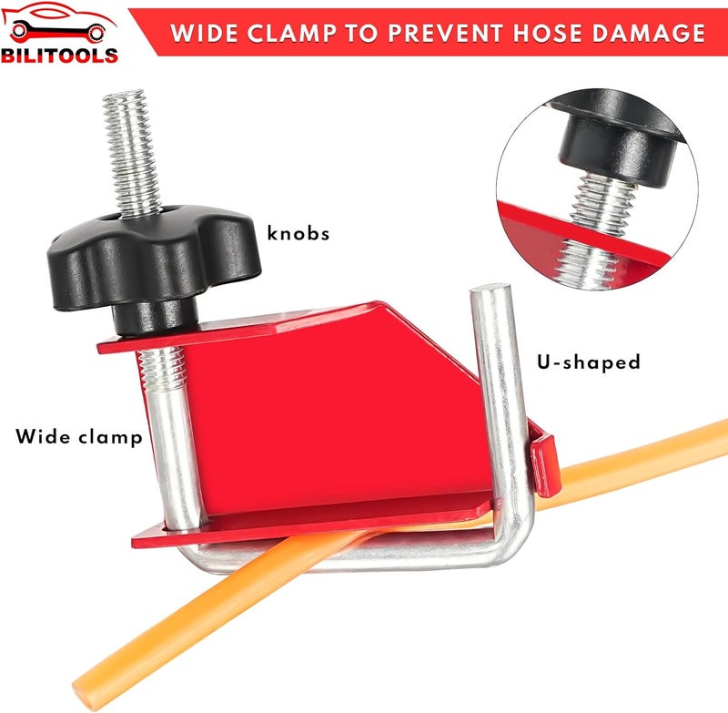 BILITOOLS 4 Piece Hose Pinch Off Pliers Clamp Pliers for Flexible Fuel Line Coolant Radiator Brake Hoses Clamp Tool etc, Without Damaging the Line - Image 3